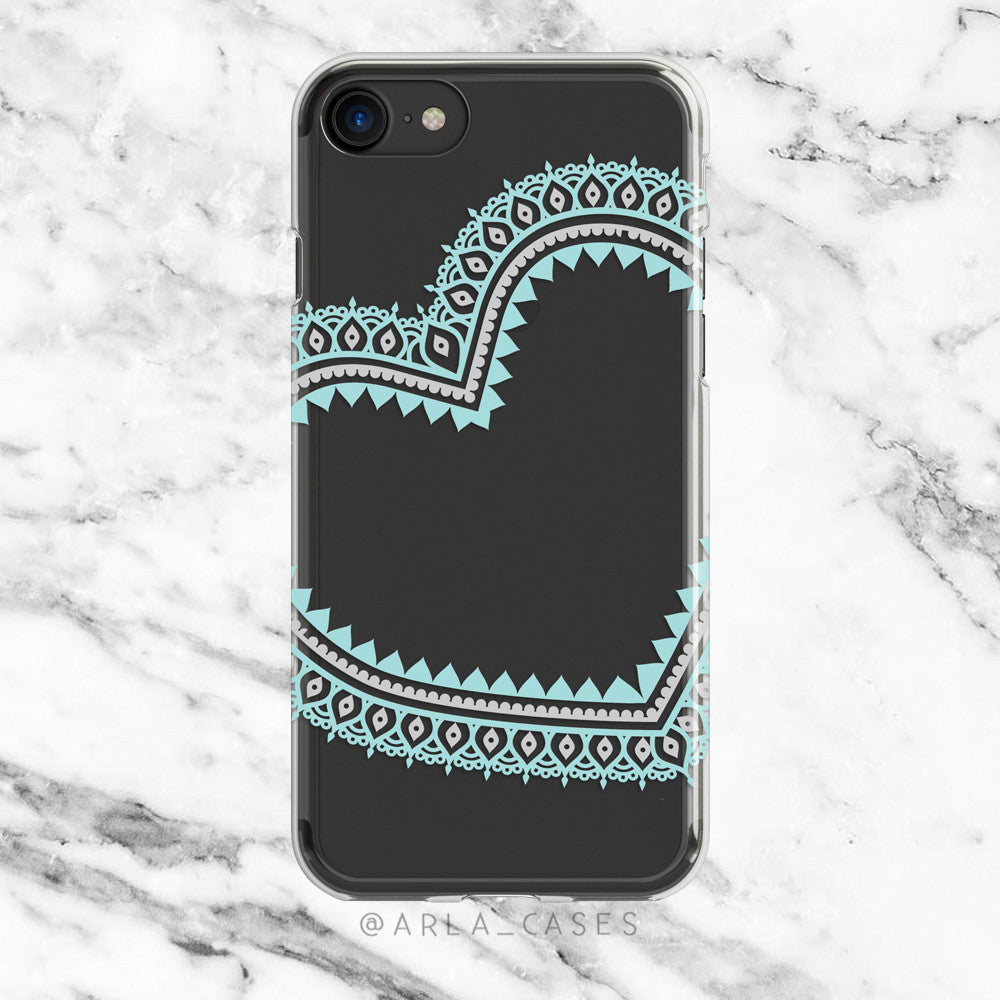 Phone case with lace